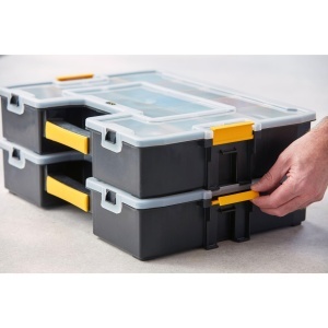 Organizer unelte STANLEY Sortmaster 12 compartimente, 43 x 33 x 9 cm, portabil - Img 6