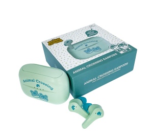 OTL Technologies AC0875 TWS Casti fara fir cu carcasa de incarcare - Animal Crossing, Verde - Img 3