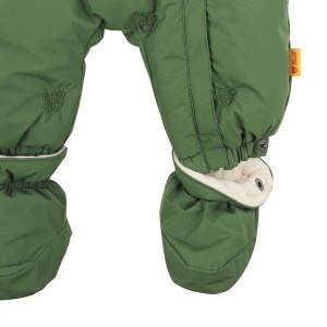 Overall de iarna Steiff EU 68 verde bronz, cu gluga, pentru copii - Img 4