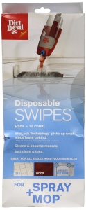 Paduri de curatare Dirt Devil AD51050, 12 bucati, pentru mop spray, alb