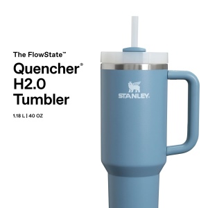 Pahar termic Stanley Quencher H2.0, 1.2L, culoare Indigo, din otel inoxidabil reciclat - Img 3