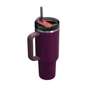 Pahar termoizolant Stanley Quencher H2.0, 1.2L, Plum, din otel reciclat - Img 7