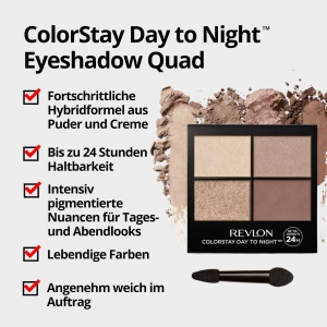 Paleta Farduri de Pleoape Revlon ColorStay 16 Ore Addictive 500, 4 Nuante - Img 3
