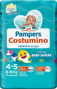 Pampers Costumo, 22 Pantaloni, Marimea 4, 8-15 kg, 360 Elastic