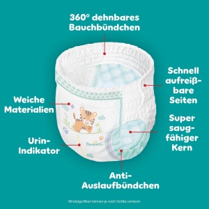 Pampers Pantaloni Baby-Dry, Marimea 8, 117 Piese, 17kg, 360 Fit - Img 5