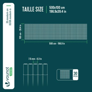 Panou de protectie VOUNOT PVC 100x500cm, Weidenoptik, rezistent la intemperii - Img 3