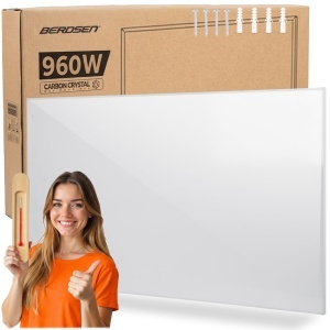 Panou Infrarosu Berdsen 960W - Economie de Energie, Alb, Ideal pentru Spatii Mari