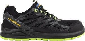 Pantofi de siguranta Goodyear SP1, marimea 41, din material textil negru si verde