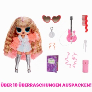 Papusa de Moda L.O.L. Surprise Tweens Neon Pop Stars Thea Stars, 10 Accesorii, Culoare Neon - Img 5