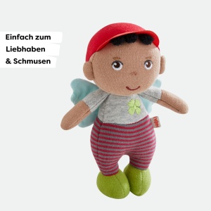 Papusa de Plus HABA Oskar 15 cm, Washable, Perfecta pentru Bebei si Copii - Img 3