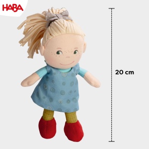 Papusa HABA Mirle 20 cm, din poliester, cadou elegant pentru bebelusi - Img 3
