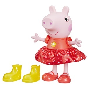 Papusa interactiva Peppa Pig - Petrecere in balta de noroi, roz, 30 cm