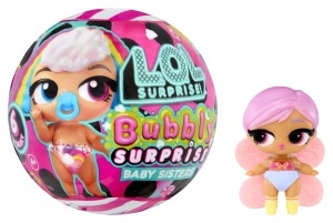Papusa L.O.L. Surprise Bubbly Surprise Baby Sisters - 4 piese, design cu schimbare de culoare, 6 modele - Img 9