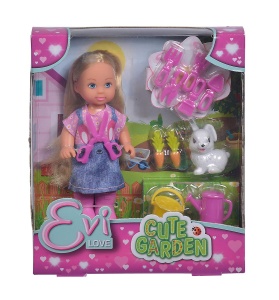Papusa Simba Evi Love Cute Garden cu Cizme de Gradinarit si Accesorii 12cm - Img 4