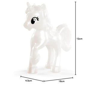 Papusa Simba Evi Love Fantasy Princess 12 cm cu rochie albastru-lila si unicorn stralucitor - Img 6