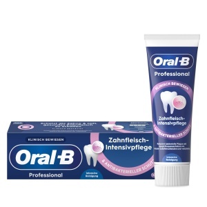 Pasta de dinti Oral-B Professional, 2x75ml, Intretinere intensa gingii, Antibacteriana