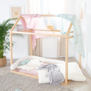 Pat Montessori Hausbett Roba 70 x 140 cm - Bambus FSC, Design Sigur - Img 6