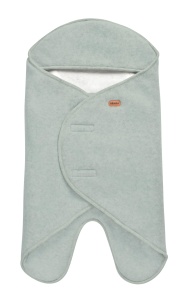 Patura Bebe Beaba Babynomade Double Fleece Verde Salvie 0-6 Luni Fleece Moale si Impermeabil