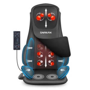 Patura de masaj Snailax cu functie de incalzire, design ergonomic, 3 intensitati