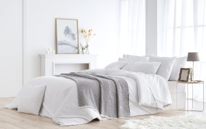 Patura din bumbac Todocama PRCMAMSGROS180X240, 180x240 cm, gri inchis - Img 4