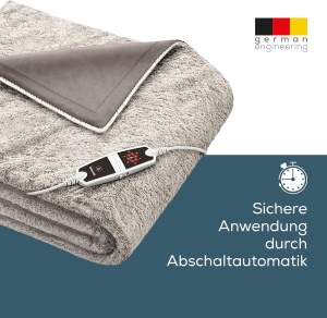 Patura electrica Beurer HD 150 XXL, 200 x 150 cm, 6 trepte de temperatura, culoare taupe - Img 3