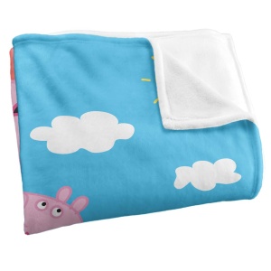 Patura Peppa Pig Sunny Day 91 x 147 cm, 300 GSM, 100 Poliester - Img 4