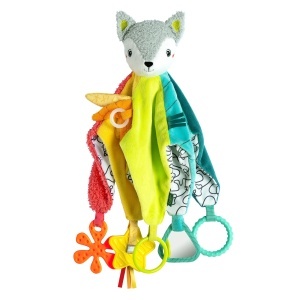 Paturica de activitati Fuchs Deluxe DoBabyDoo - cu bebelus, culori vibrante, 39 cm