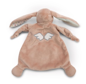Paturica de plus NICI Fjella 25x25cm roz pentru bebelusi si copii mici - Img 2