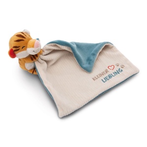 Paturica pentru bebelusi NICI cu animalut Tiger, 22 x 22 cm, mesaj Kleiner Liebling - Img 4