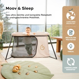 Patut de calatorie Babymoov Moov Sleep - Ultracompact, 5kg, cu saltea inclusa - Img 2