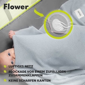 Patut de calatorie Lionelo Flower 4in1 cu masa de schimb, rosu - Img 7