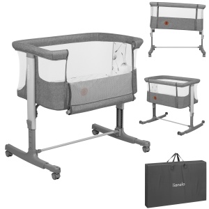 Patut pentru bebelusi 3 in 1 Lionelo Aurora, reglabil, pana la 9 kg, cu roti si frana