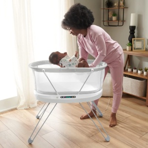 Patut pentru bebelusi Fisher-Price GXL76 Premium cu Smart Connect lumina de veghe si functii inteligente - Img 6