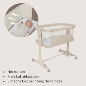 Patut pentru bebelusi Lionelo Pari 3in1, 6 nivele de inaltime, mobil - Img 6