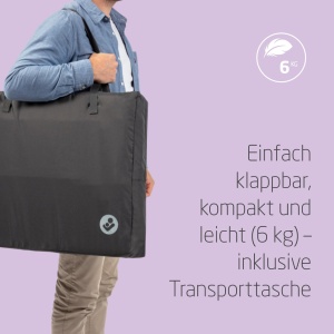Patut pliabil Maxi-Cosi Iris2, 2-in-1, 0-3 ani, 0-15 kg, usor, compact, grafit - Img 4