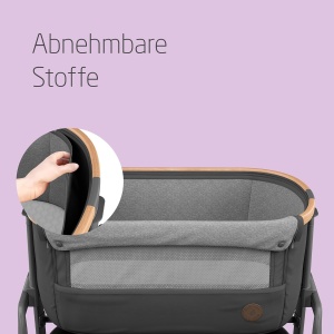 Patut pliabil pentru bebelusi Maxi-Cosi Iora, 0-9 kg, gri esential - Img 5