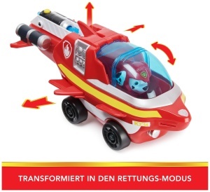 PAW Patrol Aqua Pups Vehicul Delfin cu Figurina Marshall 23 cm pentru Copii 3 - Img 3