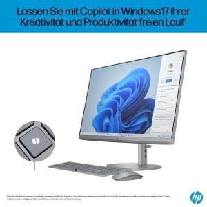 PC All-in-One HP OmniStudio X 27-cs0253ng, 27 inch, Intel Core Ultra 5, 16GB RAM, Argintiu - Img 5