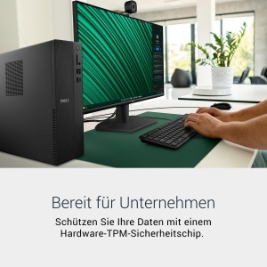 PC Desktop Dell Slim ECS1250, Intel Core i3-14100, 8GB RAM, 512GB SSD, Negru - Img 4