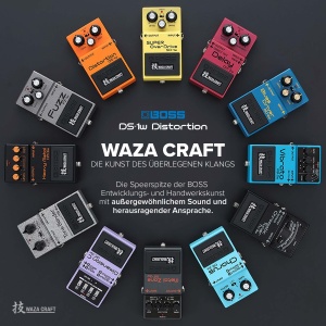 Pedala de Distorsionare BOSS DS-1W Waza Craft, Culoare Portocalie, Design Robust - Img 6