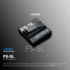Pedala de efecte BOSS FS-5L, neagra, cu comutare ONOFF, pentru instrumente muzicale - Img 6