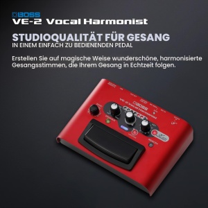 Pedala de efecte vocale BOSS VE-2 cu auto-harmonie, design robust, sunet clar - Img 2