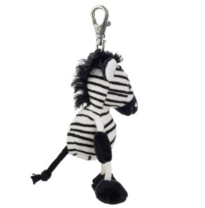 Peluche Zebra Nala - Schaffer 0262 - 12 cm - Negru si Alb, cu Karabiner - Img 3