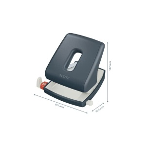 Perforator Leitz Cosy 30 foi, samgrau, design ergonomic, model 50040089 - Img 3