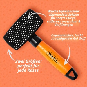 Perie auto-curatare Wahl pentru animale de companie sensibile, cu maner ergonomic - Img 7