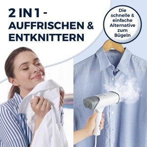 Perie cu aburi CLEANmaxx 2in1, 1200W, 130ml, pliabila - Img 2