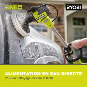 Perie de curatare umeda fara fir RYOBI 18 V ONE+ RWTS18-0 (telescopica pana la 1,4 m, cap cu peri de 15 cm, turatie maxima la ralanti min-1 0-2100, fara baterie si incarcator) - Img 5