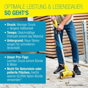 Perie de Fuga GLORIA Stahldraht 4er Set Accesorii pentru MultiBrush si WeedBrush - Img 4