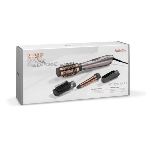 Perie de par cu aer cald BaByliss Air Style 1000, 1000W, 4 accesorii, cuprugri - Img 9