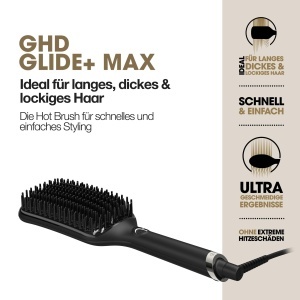Perie de par ghd glide max pentru par lung, gros si ondulat, neagra - Img 3